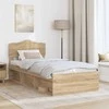 Lova Lovos rėmas Sonoma ąžuolas 75 x 190 cm Kietos pušies mediena