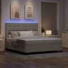 Kiemas lova su LED juostelėmis Tortora 180 x 200 cm audinys