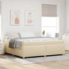 Lova Lovos rėmas su čiužiniu Kreminė 200 x 200 cm audinys