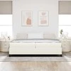 Lova Lovos rėmas su čiužiniu Kreminė 200 x 200 cm audinys