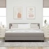 Kiemas lova su LED juostelėmis Tortora 180 x 200 cm audinys