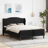 Lova Lovos rėmas su galvūgalio 2 pcs Juoda 120 x 190 cm Aksomas