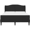 Lova Lovos rėmas su galvūgalio 2 pcs Juoda 120 x 190 cm Aksomas