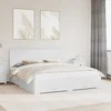 Lovos rėmas su galvūgalio Balta 180 x 200 cm Apdirbta mediena