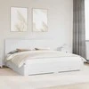 Lova Lovos rėmas su galvūgalio Balta 200 x 200 cm Apdirbta mediena