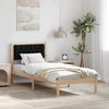 Lova Lovos rėmas Juoda 90 x 190 cm Kietos pušies mediena