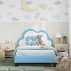 Lova Lovos rėmas su galvūgalio Mėlyna 90 x 190 cm PU