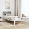 Lova Lovos rėmas Šviesiai pilka 75 x 190 cm Kietos pušies mediena