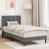Lova Lovos rėmas su galvūgalio Tamsiai pilka 90 x 200 cm Aksomas