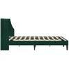 Lova Lovos rėmas su galvūgalio Tamsiai žalia 120 x 190 cm Aksomas