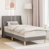 Lova Lovos rėmas Paprastas su galvūgalio Taupe 100 x 200 cm audinys