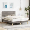Lova Lovos rėmas su galvūgalio Taupe 120 x 190 cm Audinys