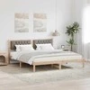 Lova Lovos rėmas Taupe 160 x 200 cm Kietos pušies mediena