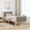 Lova Lovos rėmas su galvūgalio Tortora 75 x 190 cm audinys