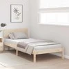 Lova Lovos rėmas Natūrali 75 x 190 cm Kietos pušies mediena
