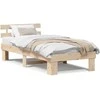 Lova Lovos rėmas Natūrali 75 x 190 cm Kietos pušies mediena