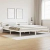 Lova Lovos rėmas Balta 225,5 x 185,5 x 69,5 cm Kietas pušies medis