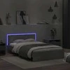 Lova Lovos rėmas su galvūgaliu ir LED, betono pilkas, 120x190cm