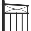 Lova Lovos rėmas su galvūgaliu/kojūgaliu, juodas, 135x190cm, metalas