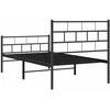 Lova Lovos rėmas su galvūgaliu/kojūgaliu, juodas, 107x203cm, metalas