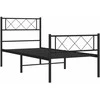 Lova Lovos rėmas su galvūgaliu/kojūgaliu, juodas, 107x203cm, metalas