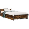 Lova Lovos Rėmas su Galvūgaliu su stalčių Dūminio ąžuolo 80 x 200 cm