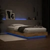 Lova Lovos rėmas su LED Artisano ąžuolo 80 x 200 cm Apdirbta mediena