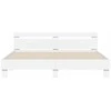 Lova Lovos rėmas su LED Balta 193 x 203 cm Apdirbta mediena