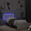 Lova Lovos rėmas su LED Balta 80 x 200 cm Apdirbta mediena