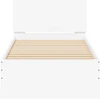 Lova Lovos rėmas su LED Balta 80 x 200 cm Apdirbta mediena