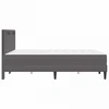 Lova Lovos rėmas su LED juostelėmis Pilka 140 x 190 cm Dirbtinė oda