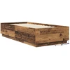 Lova Lovos rėmas su LED Sendintos medienos 80 x 200 cm