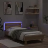 Lova Lovos rėmas su LED Sonoma ąžuolas 80 x 200 cm Apdirbta mediena