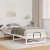 Lova Lovos rėmas Balta 90 x 210 cm Kietos pušies mediena