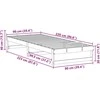 Lova Lovos rėmas Balta 90 x 220 cm Kietos pušies mediena