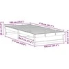 Lova Lovos rėmas Ruda 100 x 210 cm Kietos pušies mediena