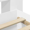 Lova Lovos rėmas su saugojimu Balta 80 x 200 cm Apdirbta mediena