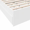 Lova Lovos rėmas su saugojimu Balta 80 x 200 cm Apdirbta mediena