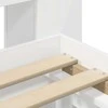 Lova Lovos rėmas su saugojimu Balta 80 x 200 cm Apdirbta mediena