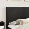 Lova Lovos rėmas su saugojimu ir nugara Juoda 135 x 190 cm