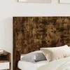 Lova Lovos rėmas su saugojimu ir nugara Dūminio ąžuolo 160 x 200 cm