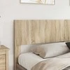 Lova Lovos rėmas su saugojimu ir nugara Sonoma ąžuolas 180 x 200 cm