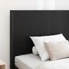 Lova Lovos rėmas su saugojimu ir nugara Juoda 90 x 200 cm