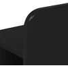 Lova Lovos rėmas su saugojimu Juoda 75 x 190 cm Apdirbta mediena