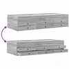 Lova Lovos rėmas su saugojimu su stalčių Pilka Sonoma 80 x 200 cm