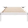 Lova Lovos rėmas su šoninėmis stalelėmis Balta 90 x 210 cm