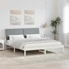 Lovos rėmas Šviesiai pilka 180 x 200 cm Kietos pušies mediena
