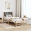 Lova Lovos rėmas Tamsiai pilka 80 x 190 cm Kietos pušies mediena