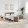 Lova Lovos rėmas Taupe 120 x 190 cm Kietos pušies mediena