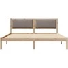 Lovos rėmas Taupe 180 x 200 cm Kietos pušies mediena